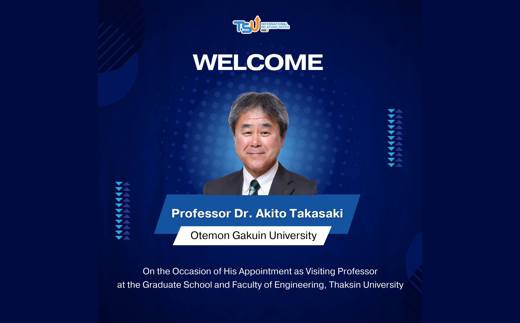 Thaksin University Welcomes Visiting Prof. Dr. Akito Takasaki from Japan